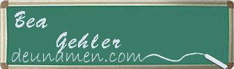 Bea Gehler Visitenkarte